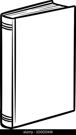 book icon doodle hand drawn. Outline line drawing clipart symbol. Vector illustration. Stock Vector