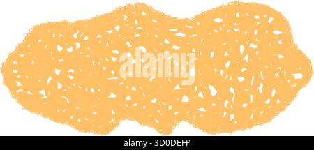 Wavy Crayon Scribble Rectangle Frame Background Stock Vector