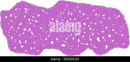 Purple Chalk Fluid Squiggle Sketch Frame Stock Vector