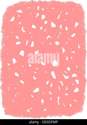 Wavy Crayon Patch Border Frame Stock Vector