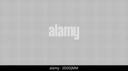 Mosquito net texture. Fabric pattern for a window frame. Square plastic mesh. Stock Vector