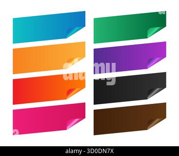 Colorful page corner design template Stock Vector Image & Art - Alamy