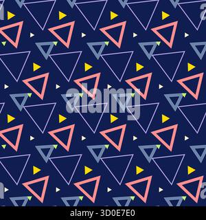 Triangle Pattern Background Textured Vector Design. Triangle Seamless Vector Stock Vector