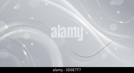 Golden wave pattern with smooth and silky texture. Elegant abstract ...