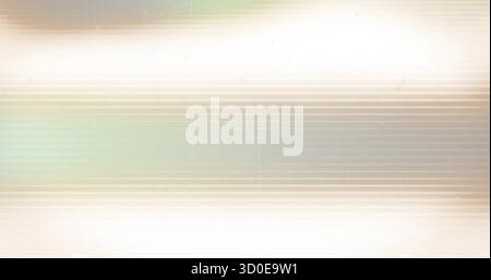 Displaying abstract horizontal striped texture covering frame, featuring beige and pale green tones Stock Photo