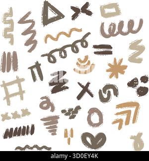 Abstract shape modern art design element for print and web background Stock Vector