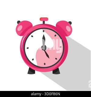 cartoon alarm clock vector icon..perfect for concepts such as waking up or time management Stock Vector
