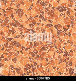 Minimalistic triangles background. Small shape size. Multiple repeated inner triangles. Monotone style. Repeatable pattern. Modern vector tiles. Stock Vector