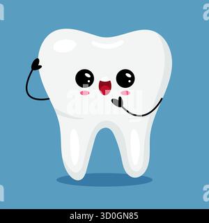 Great for dental promotions, clinics, and kids materials. Stock Vector