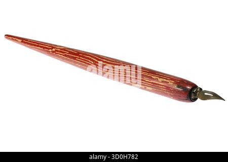 vintage dip pen isolated on white background Stock Photo