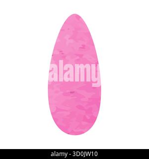 An illustration shows a single, delicate pink petal. The artwork has a watercolor effect, giving it a soft and textured appearance on a white background. Stock Vector