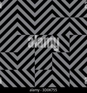 Black and white geometric vector pattern minimal posters with 20s geometric pattern background cover design poster Stock Vector