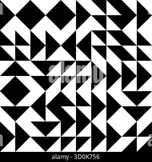 Black and white geometric vector pattern minimal posters with 20s geometric pattern background for cover design a poster Stock Vector