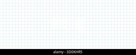 Planer page with dotted square grid. Seamless blue dashed checkered paper pattern. Simple cross dash graph texture. Bullet journal notebook background. School math lined sheet wallpaper. Vector Stock Vector