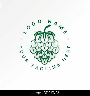 Line art fruit custard apple sugar apple sweetsop to good colors fresh plant logo design graphic concept creative premium vector stock image top sell Stock Vector