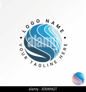 Logo design graphic concept creative premium vector stock image top circle world with motif pattern like initial s font timeless ornament ancient idea Stock Vector
