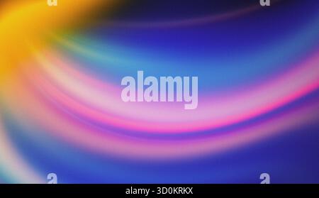 Vibrant Abstract Gradient Swirls .A dynamic abstract background featuring a smooth transition of colors from fiery red and orange to deep blue Stock Photo