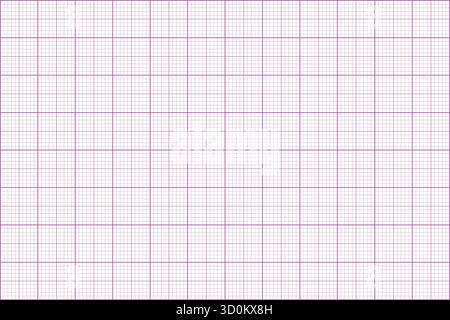 Seamless millimeter graph paper pattern. Blue fine grid for educational and design purposes. Abstract squared background Stock Vector