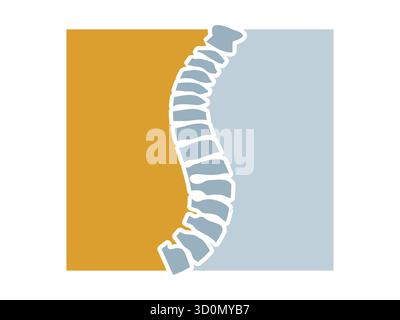 Modern bone health icon representing strong bones, medical anatomy, and wellness care. Perfect for healthcare apps, orthopedic clinics, fitness, suppl Stock Vector