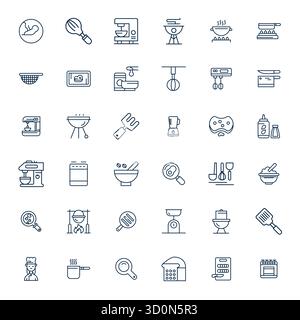 Meal preparation time icons. Cook time icons. Boiling time. Frying time ...