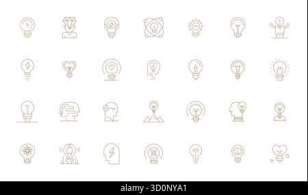 Discover a set of 28 Thin Line vector icons crafted for the Genius theme, featuring 256x256 PIXEL Perfect designs ideal for modern UI/UX projects. Stock Vector