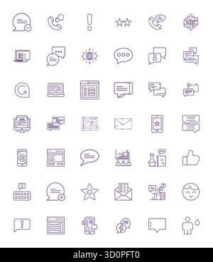 This Feedback vector icon pack includes 42 Bold Line designs in 128x128 Detail Enhanced format, perfect for enhancing digital interfaces. Stock Vector