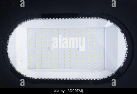 Close-up of LEDs on the panel of the spotlight Stock Photo