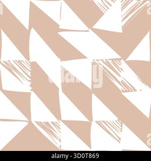 Abstract simple geometric background for fabric, textile design or interior decoration colors Stock Vector