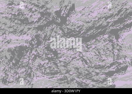 Abstract textured background with gray and lavender brushstroke patterns. Stock Vector