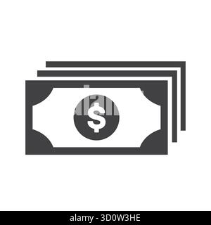 Dollar Money Vector Illustration. Dollar Bill note money. us dollar currency Stock Vector