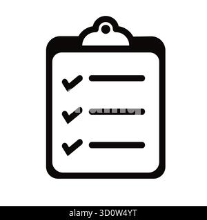 Icon tablet with paper clip. Symbol for check or task tracker. Coach's tactical board. Register or terms of reference vector illustration design Stock Vector