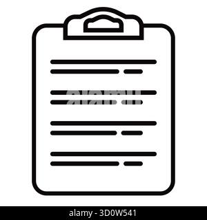 Icon tablet with paper clip. Symbol for check or task tracker. Coach's tactical board. Register or terms of reference vector illustration design Stock Vector