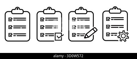 Icon tablet with paper clip. Symbol for check or task tracker. Coach's tactical board. Register or terms of reference vector illustration design Stock Vector