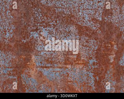 Rusty metal texture, corroded metal plates as abstract background image. Rusted background. Stock Photo