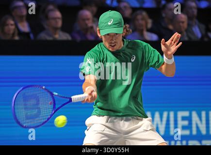 VIENNA, AUSTRIA - OCTOBER 25: Alex Molcan of Slovakia juggles his ...