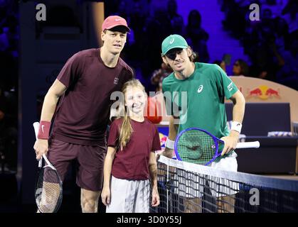 VIENNA, AUSTRIA - OCTOBER 25: Alex Molcan of Slovakia juggles his ...