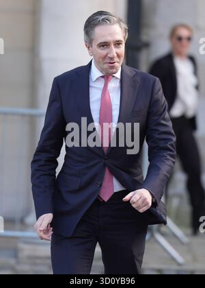 Independent candidate Catherine Connolly arriving at Dublin Castle for the count at Dublin Caste in Ireland's presidential election to replace Michael D Higgins, who has served the maximum two seven-year terms. Picture date: Saturday October 25, 2025. Stock Photo