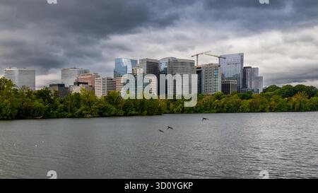 Arlington view over Potomac Stock Photo