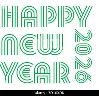 2026 Happy new year Stock Vector