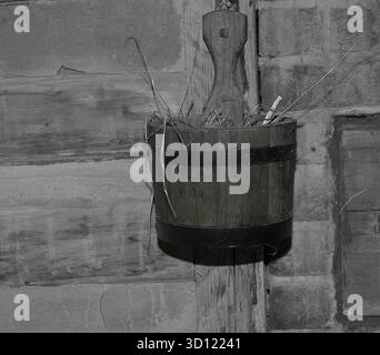Cooking over an open fire. Stock Photo