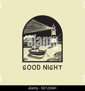 boat cartoon doodle seamless stationery set Stock Vector