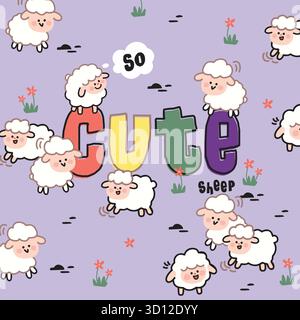 Cute Animal Design Pattern Set Stock Vector