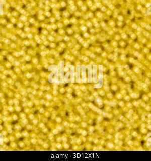 Yellow light bokeh. Seamless square texture. Stock Photo