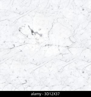 White marble natural pattern for background. Seamless square texture, tile ready. Stock Photo
