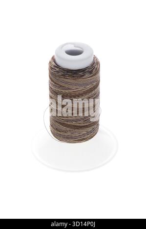 The cone of colored thread isolated on a white background Stock Photo ...