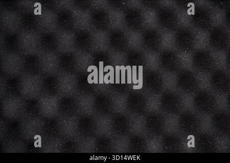 Foam sound protect wall texture. Audio recording background. Pyramid shape sponge waves. Soundproof professional detail. Music album mastering. Rubber design. Acoustic panel Stock Photo