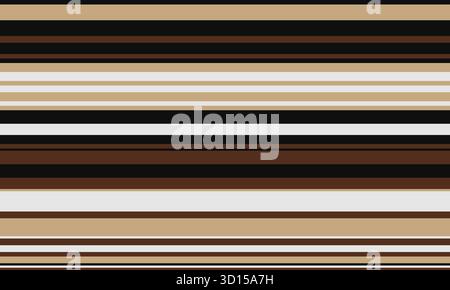 Abstract horizontal stripes in earthy tones. Elegant and versatile, perfect for backgrounds, website design, or textile patterns. Evokes feelings of c Stock Vector