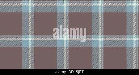 Serene tartan check texture, close up pattern fabric plaid. Cute background vector textile seamless in pastel and light colors palette. Stock Vector