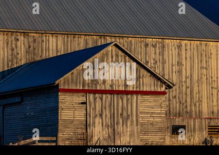Amish barn in Mecosta County, Michigan, USA [No release; editorial licensing only] Stock Photo