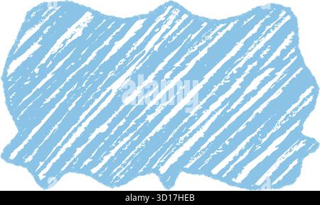 Organic Chalk Squiggle Sketch Frame Stock Vector